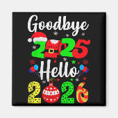 Aimant Goodbye 2025 Hello 2026 Happy New Year's Eve Chris (Devant)