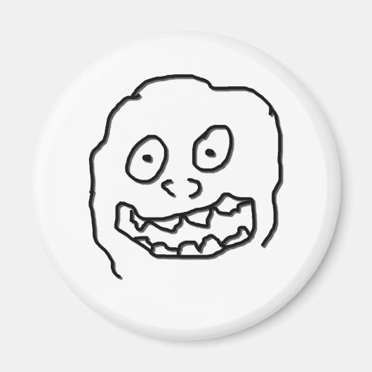 Aimant Goof Doodle Nut 0003 noir et blanc (Devant)