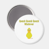 Aimant Goofy Jaune Quack Quack Quack Quack Peu Importe (Recto/Verso)