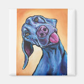 Aimant Goofy Weimaraner (Devant)