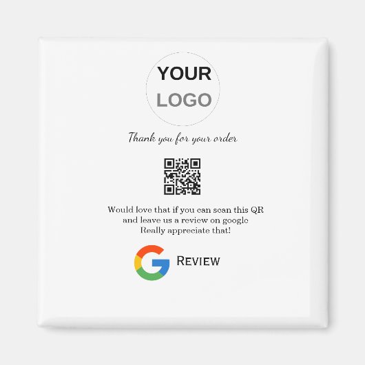 Aimant Google examen logo de l'entreprise Analyser QR exa (Devant)