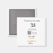 Aimant Google examen logo entreprise site Web scanner cod (Recto/Verso)
