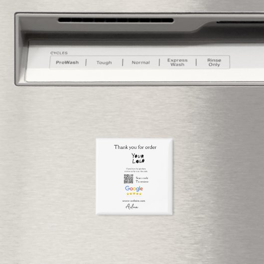 Aimant Google examen logo entreprise site Web scanner cod (In Situ (Lave-vaisselle))