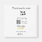 Aimant Google examen logo entreprise site Web scanner cod (Devant)