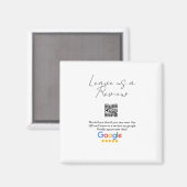 Aimant Google review business logo Scan QR review (Recto/Verso)