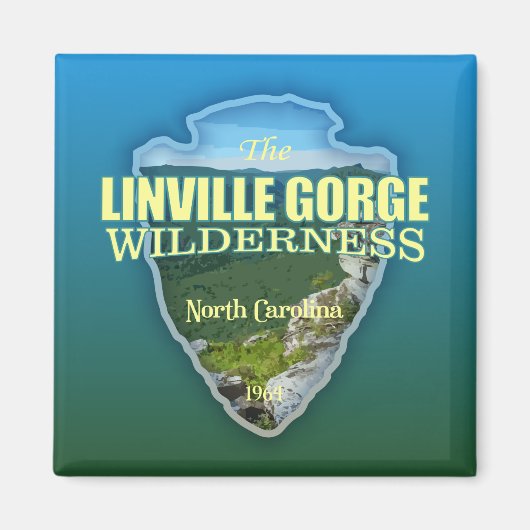 Aimant Gorge de Linville WA (pointe de flèche) (Devant)