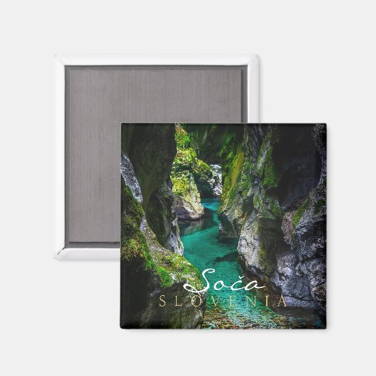 Aimant gorge de Soca en Slovénie (Recto/Verso)