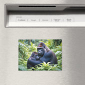 Aimant Gorilla Animal Nature Faune Affection Soin (In Situ (Lave-vaisselle))