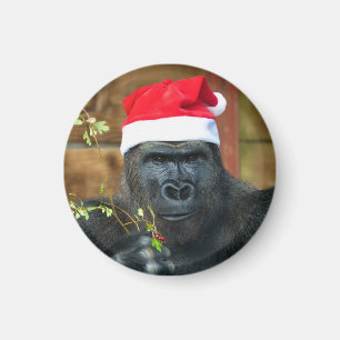 Aimant Gorilla Festive Cheer Unleashed
