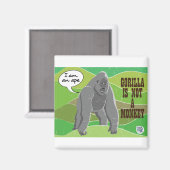 Aimant Gorilla n'est pas un singe (Recto/Verso)