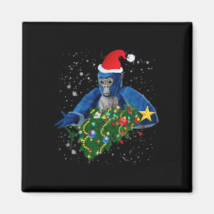 Aimant Gorille Tag de Noël amusant
