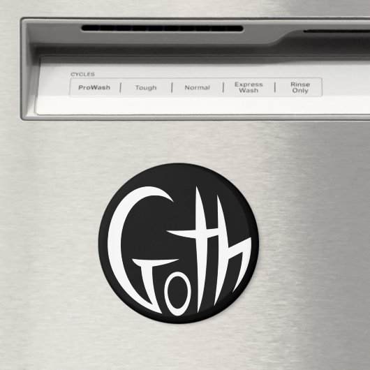 Aimant Goth (Lettres Pointées) (In Situ (Lave-vaisselle))