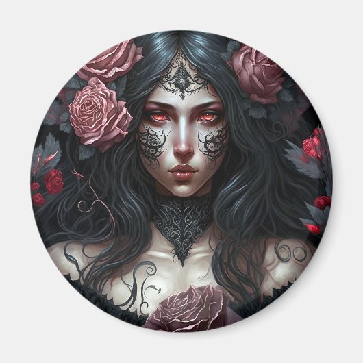 Aimant Goth Princesse Imaginaire gothique Art (Devant)