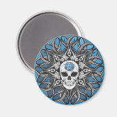 Aimant Goth Skull - Bleu (Recto/Verso)