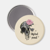 Aimant Goth Skull | Rebel Soul (Recto/Verso)