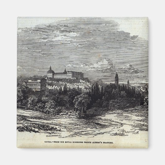 Aimant Gotha, gravée par W.J. Linton (Devant)
