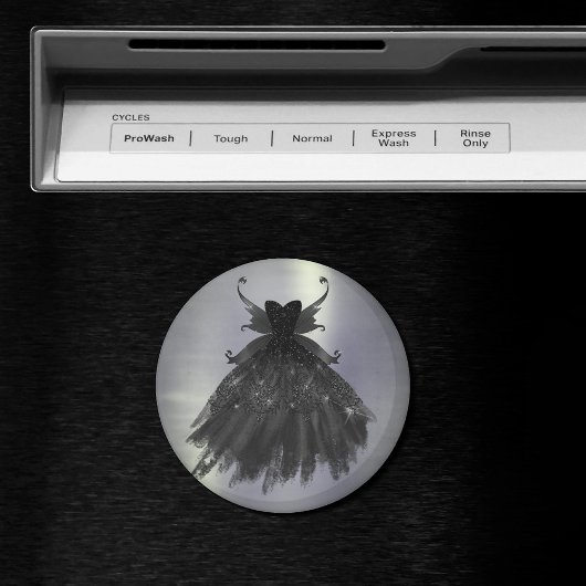 Aimant Gothique Fairy Black Gown | Vampy Glam Goth Sheen