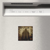 Aimant Gothique/Halloween/automne/citrouille (In Situ (Lave-vaisselle))