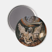 Aimant Gothique Halloween Winged Skelton (Recto/Verso)