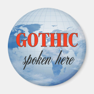 Aimant Gothique parlé ici terre nuageuse