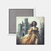 Aimant Gothique Romance Livre Couverture Château Éffrayan (Recto/Verso)