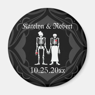 Aimant Gothique Skeleton mariée & chambre Enregistrer l'a
