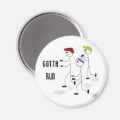Aimant Gotta Run Motivation Design (Recto/Verso)