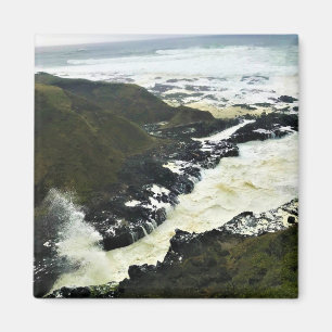 Aimant Gouffre de Cook, cap Perpetua, côte de l'Oregon
