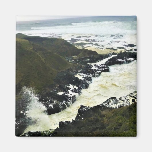 Aimant Gouffre de Cook, cap Perpetua, côte de l'Oregon (Devant)