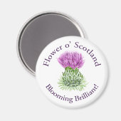 Aimant Goût écossais brillant florissant (Recto/Verso)