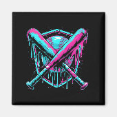 Aimant Goutte de baseball Glace Goutte Batte de baseball  (Devant)