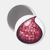 Aimant Goutte de sang (Recto/Verso)