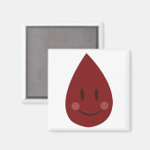 Aimant Goutte de sang (Recto/Verso)