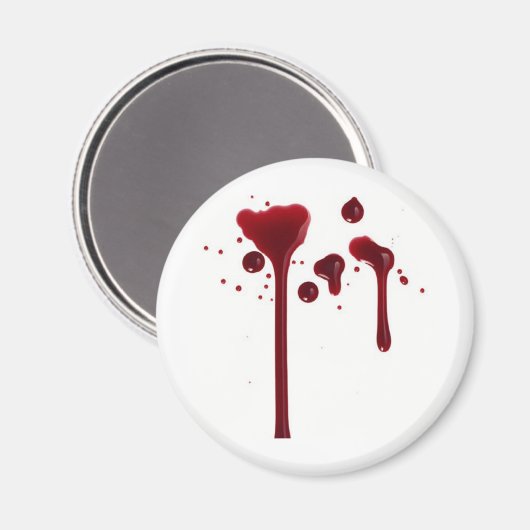 Aimant goutte de sang (Recto/Verso)