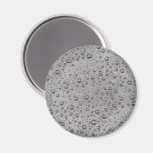 Aimant gouttelettes d'eau gris (Recto/Verso)