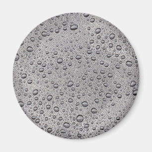 Aimant gouttelettes d'eau gris