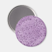 Aimant gouttelettes d'eau violette (Recto/Verso)