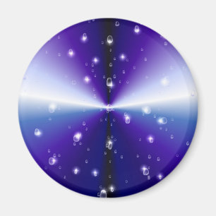 Aimant gouttes de pluie sur l'arc-en-ciel violet