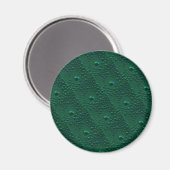 Aimant Gouttes d'eau sur métal vert (Recto/Verso)