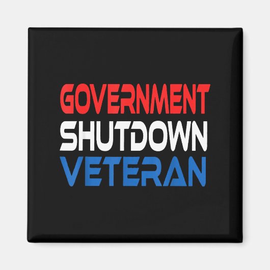 Aimant Government Shutdown Veteran (Devant)