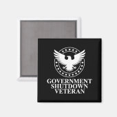 Aimant Government Shutdown Veteran Eagle Patriotic Litica (Recto/Verso)