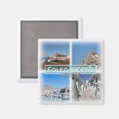 Aimant GR0108 Europe, Grèce, Folegandros, réfrigérateur (Recto/Verso)