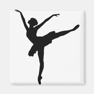 Aimant Graceful Ballerina Silhouette