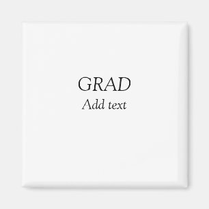 Aimant Grad simple graduation minimale élégante typo mode