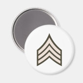 Aimant grade de sergent de l'armée (Recto/Verso)