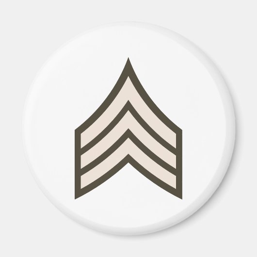 Aimant grade de sergent de l'armée (Devant)