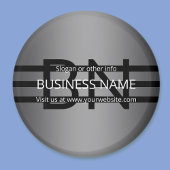 Aimant Gradient gris moderne et bandes noires horizontale