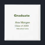 Aimant Graduate ajouter nom classe de nom de l'école de 2<br><div class="desc">conception</div>