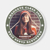 Aimant Graduate Class of 20XX Graduation Photo (Devant)