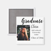 Aimant Graduation ajouter nom classe de 20xx félicitation (Recto/Verso)
